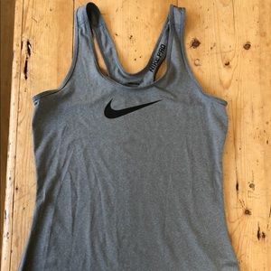 Grey Nike Pro dry fit tank